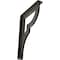Ekena Millwork Bradford Wrought Iron Bracket, (Single center brace), Antiqued Warm Silver 1 1/2"W x 7 1/2"D x 10"H BKTM01X07X10SBRAWS - alternate 1